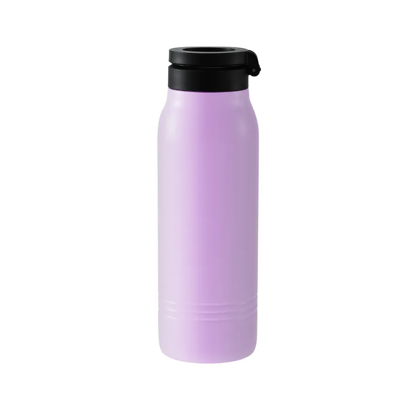 Botol Air Stainless Steel Tutup Magnetik Lavender