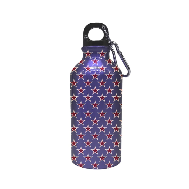 Botol Olahraga Stainless Steel Corak Bintang Abang lan Ungu